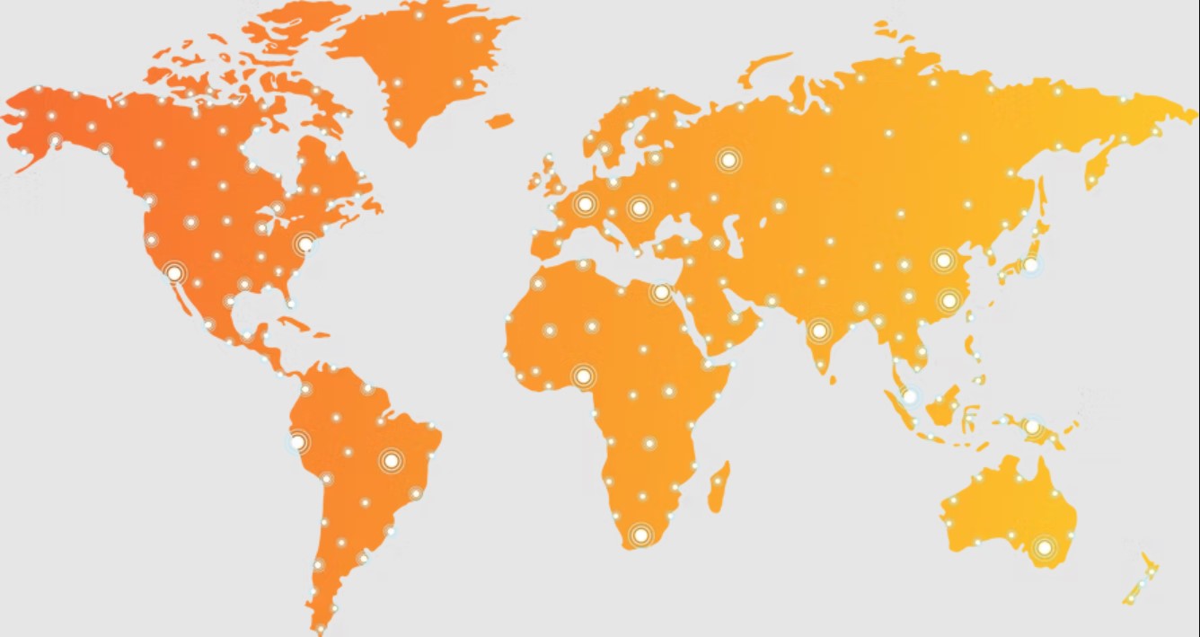 Carte du monde - Destinations Hippocampe