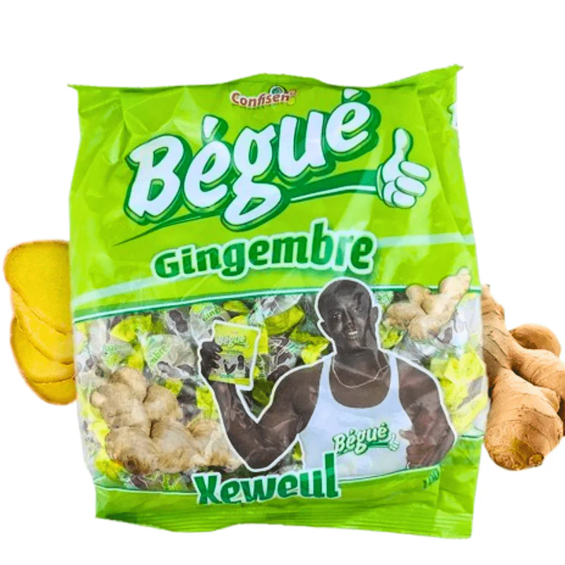 BONBON BEGUE GINGEMBRE SACHET DE 100PCS